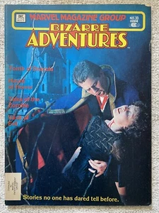 BIZARRE ADVENTURES #33 Dracula Horror Zombies Marvel Magazine 1982 FN/VF - Imagen 1 de 1