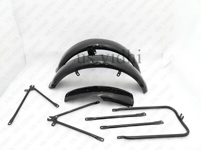 Juego guardabarros negro modelo militar para Ajs 16M Foto 1 de 4