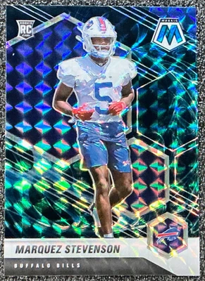 Marquez Stevenson 2021 Panini Mosaic #390 Genesis Mosaic Prizm (RC, SSP) Bills - Image 1 of 2