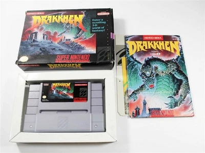 Drakkhen - Complete SNES Game - Super Nintendo CIB - Image 1 of 3