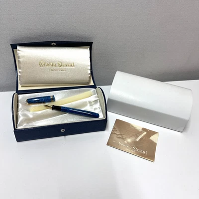 Conway Stewart No. Pluma Estilográfica 58 Mármol Azul 18k B Limitada Nº 6/145 Sin Entintar Foto 1 de 4