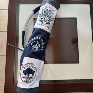 Whistling Straits Invitational Big Cedar Golf Sunday Bag Blue And White - Picture 1 of 11