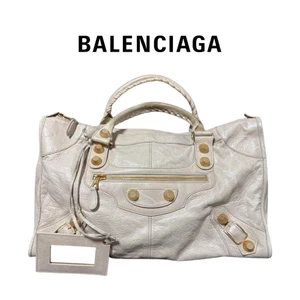 Balenciaga The Giant Work City Handtasche Leder weiß - Bild 1 von 11
