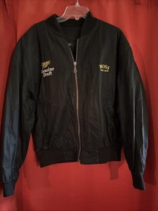 Vintage Miller Genuine Draft Boss Hugo Boss Jacket XL Black - Picture 1 of 11