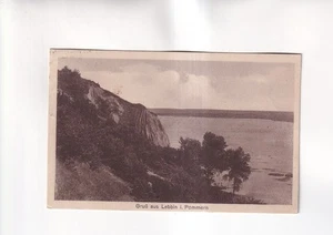 F5963) Cartolina postale, SALUTI da LEBBIN in POMERANIA 1928 - Foto 1 di 2