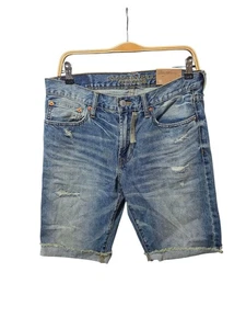 American Eagle pantaloncino uomo denim slim dritto taglia 31 - Foto 1 di 12