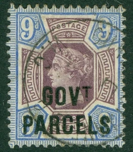 SG O67 9d dull purple & blue GOVT parcels. A very fine used CDS example CAT £120 - Picture 1 of 1