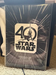 Star Wars 40th Anniversary Limited Edition Lithograph Set Of 5 Prints - Picture 1 of 5