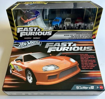 Hot Wheels Fast & Furious Diorama Collector Set & 10 Pack Of Cars Free Postage - image 1 of 4
