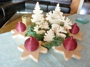 Adventdeko aus Holz -Handarbeit- - Bild 1 von 6
