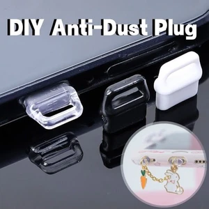 1/10Pcs Couverture Port de Charge Anti Poussière Téléphone Portable Pendentif Protection Cap - Photo 1/24