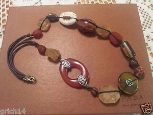 Silpada Sterling Silver Tiger's Eye Agate Pyrite "Heat Wave" Necklace N2419 New! - Picture 1 of 4