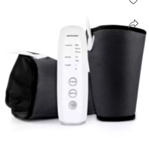 Air Compression Massager Circulation Calf Knee Arm Body Wraps Pair Heat Function - Picture 1 of 7
