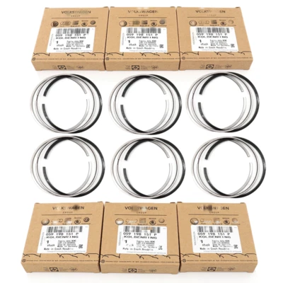 6pcs Piston Rings Set Φ83.01mm For 3.0TDI VW Touareg AUDI Q5 Q7 CLA CDU CJG CTB — 第 1/4 张图片