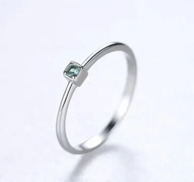 Green Topaz Sterling Silver Ring - Image 1 of 4