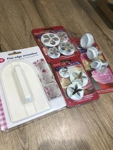 1 Tala Flat Edge Smoother,3 Calyx Cutters,4 Petal Cutters,3 Leaf Cutter, All New - Picture 1 of 3