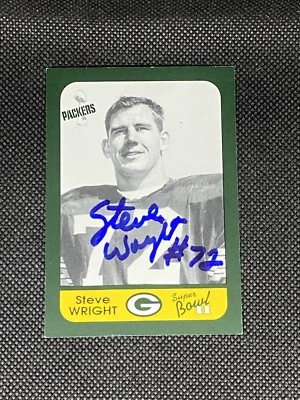 Steve Wright Green Bay Packers SB II 1991 Champion Cards Signed Auto #2 ~ COA - Image 1 of 3