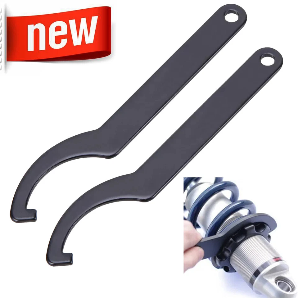 2 Piezas Amortiguadores Llave Llave Llave Moto Suspensión Amortiguador Herramienta de Ajuste Foto 1 de 4
