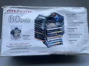 ATLANTIC DVD Tower 60DVD Wire Spinner Storage Rack - Picture 1 of 5