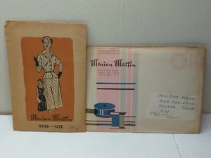 Vintage 1940s Marian Martin Sewing Pattern 9358 Size 18 1/2 - Picture 1 of 5
