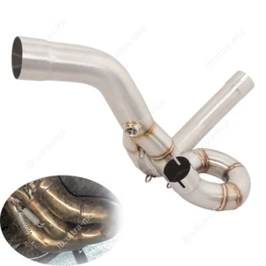 For Aprilia Shiver 750 2008-2017 Slip On Exhaust Motorcycle Mid Link Pipe Steel - Picture 1 of 6