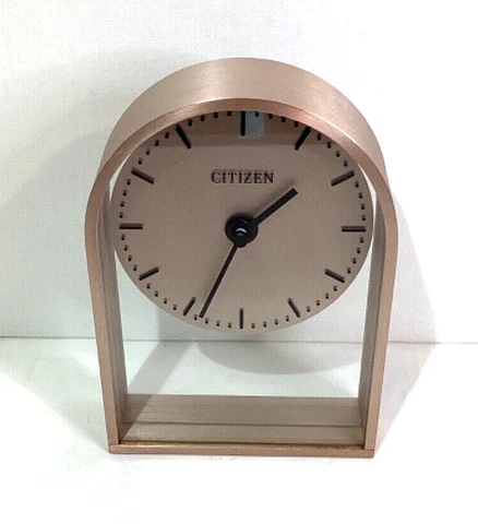 Vintage Citizen Decorative Rose Gold Tone Table Clock Cover