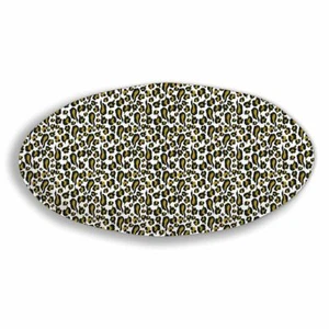 Michel Design Works Melamine Long 19" Oval Platter Wild Lemon Leopard Print - Picture 1 of 1