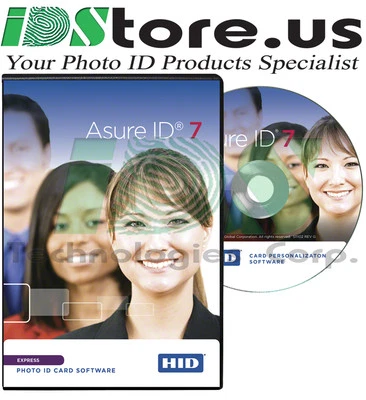 HID Asure ID 7 Express ID Card Design Software (86412) - Free Shipping - Image 1 of 3