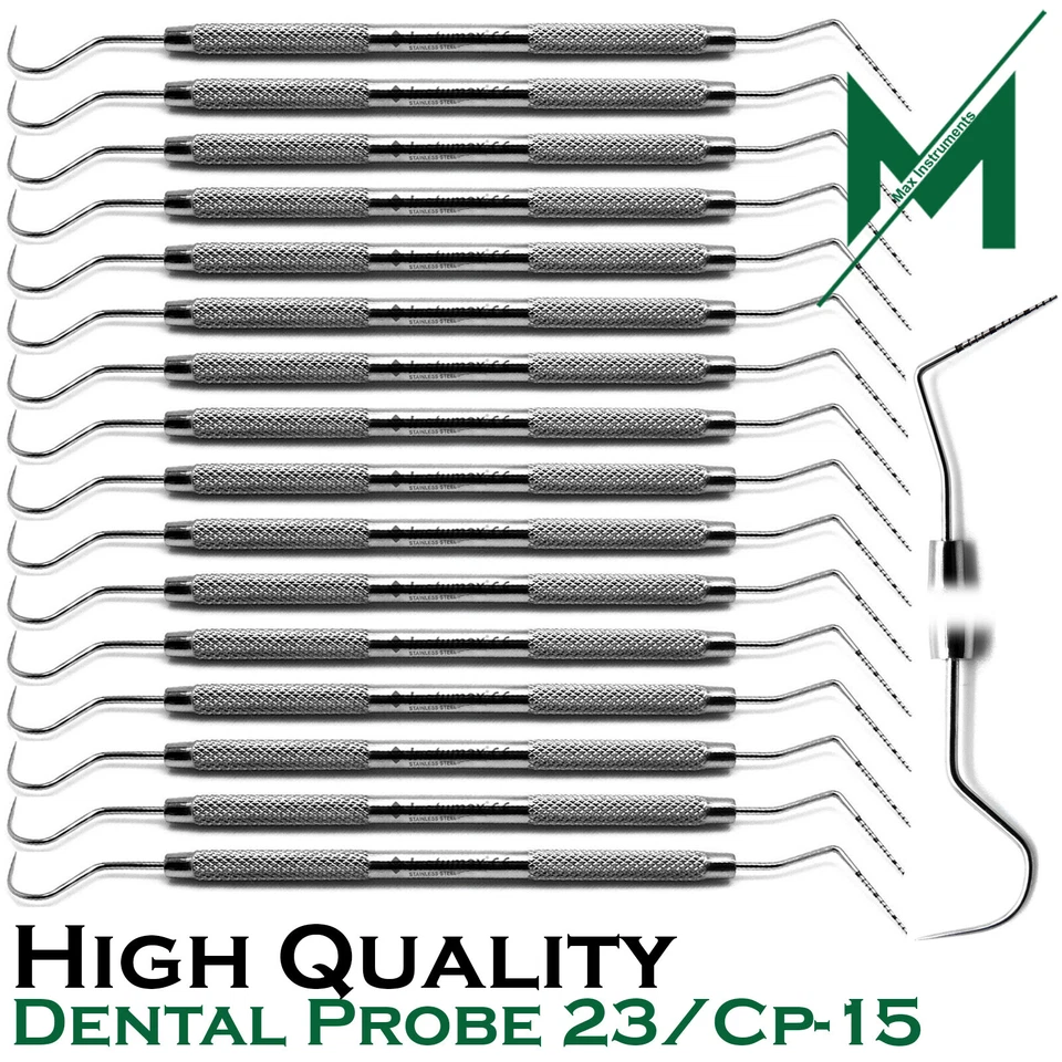 INSTUMAX® Dental Perio Explorer 23 Probe UNC 15 Color Marking Diagnostic Double Ended Tool