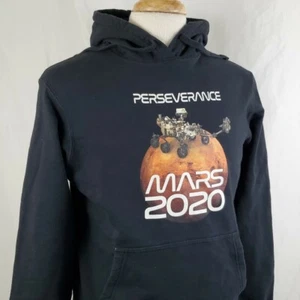 Felpa con cappuccio NASA Perseverance Mars 2020 maglione nero medio, Space Rover - Foto 1 di 10