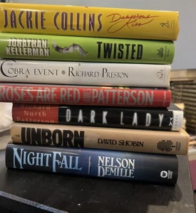 Mixed Lot of 13 Popular Fiction Hardcover Books MYSTERY Suspense Thriller - Picture 1 of 8