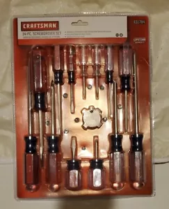 CRAFTSMAN 14-PC. Phillips & Slotted Screwdriver w/ High Strength Handles #931784 - Picture 1 of 7