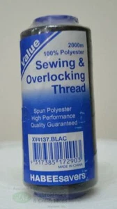 HabeeSavers 2000m Sewing & Overlocking Thread x 4 Cones - Imagen 1 de 1