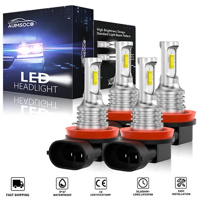 适用于 2008 - 2016 年克莱斯勒 Town & Country 乘客 Van 4 门 LED 车头灯升级版 — 第 1/4 张图片