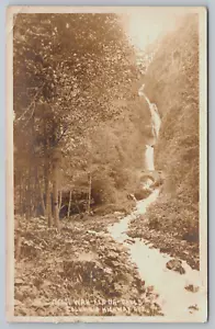 Postcard, RPPC, Wahkeena Falls, Columbia River Highway, Oregon, Bridge Waterfall - Picture 1 of 2