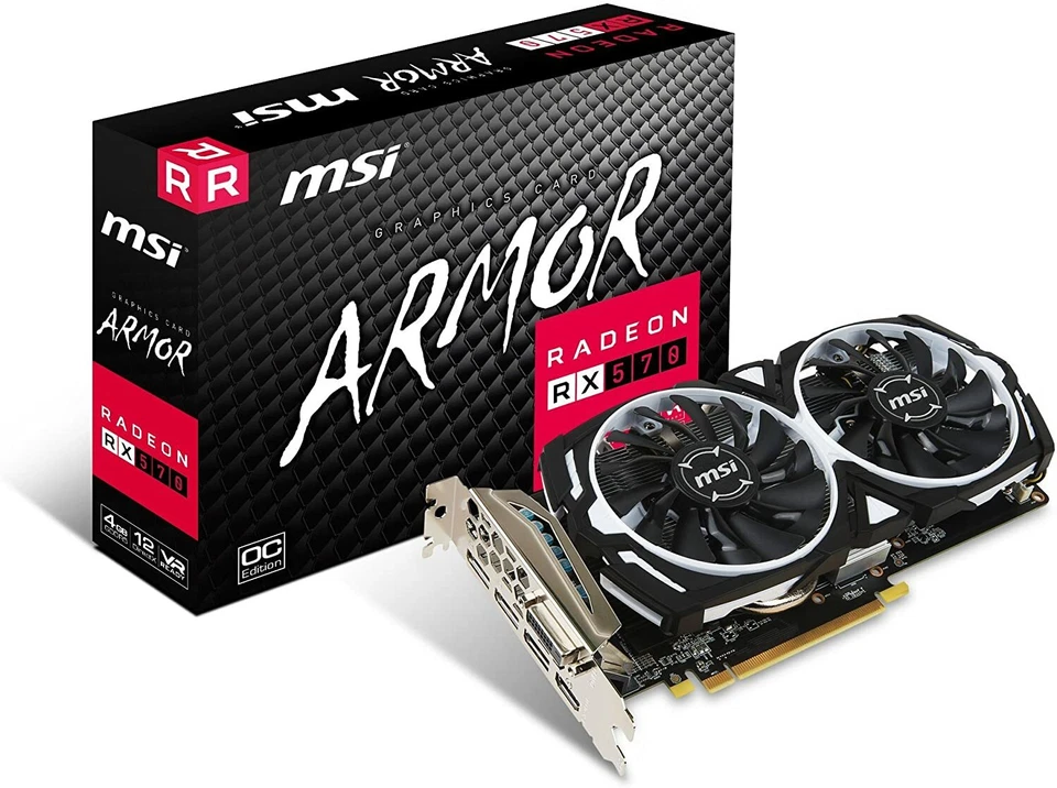 L@@K MSI Radeon Armor RX 570 4GB GDDR5 "BOX ONLY NO GRAPHICS CARD BOX ONLY" - Image 1 of 1