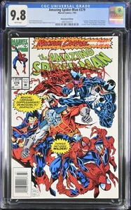 Amazing Spider-Man #379 Quiosco CGC 9.8 Carnage Venom Gato Negro Mark Bagley - Imagen 1 de 2
