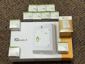 Qolsys IQ-4  PowerG, 7" Verizon  IQP4001 10 DOOR KIT+ 6 MONTHS ALARM MONITORING - Picture 1 of 2