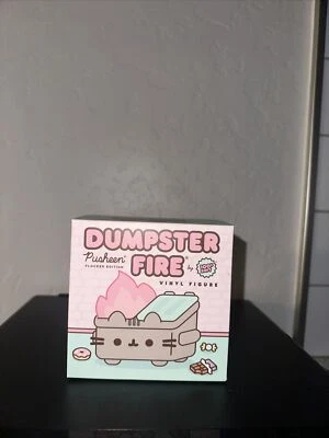 Figura Vinilo PUSHEEN Dumpster Fire Flocked Edition TOTALMENTE NUEVA A MANO  Foto 1 de 4