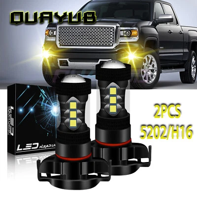 5202 LED bombillas antiniebla amarillas para GMC Sierra 1500 2007-2015 Yukon XL 2007-2013 Foto 1 de 4