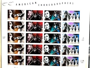Scott 3840 - 3843 - American Choreographers  Sheet of 20. MNH.  3840 sh20 - Picture 1 of 3