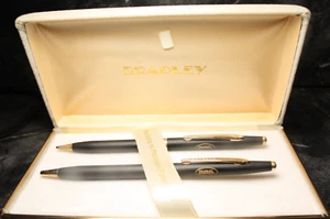 BRADLEY BLACK GOLD PEN & PENCIL SET , NEW , WITH BEL RADAR DETECTOR LOGO'S - Bild 1 von 8