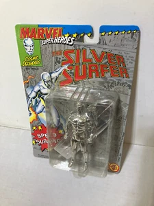 SILVER SURFER Marvel Cosmic Defenders Action Figure w/Speed Surfing Toybiz 1992 - Picture 1 of 5