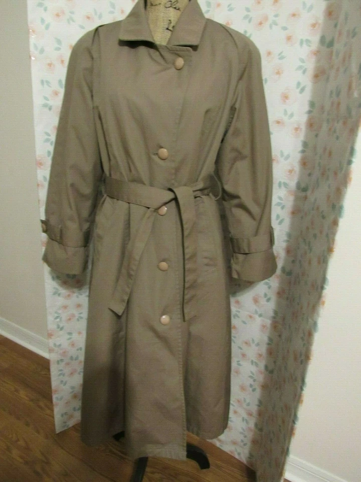 Gabardina CAMBRIDGE, MUJER Marrón Algodón B Mangas Largas Forrada Carrera Talla 12 Foto 1 de 4