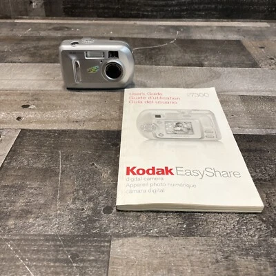 Kodak EasyShare CX7300 3.2 MP Digital Camera Silver w/ Manual - Tested & Works - Image 1 of 4