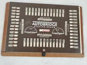 Vintage Autobridge Holzrahmen Spielbrett und Brücke Spiel und Blatt - Bild 1 von 8