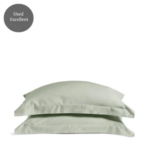 Dip & Doze 100% Organic Cotton Edge Pillow Cases Oxford (USED) Excellent - Picture 1 of 25