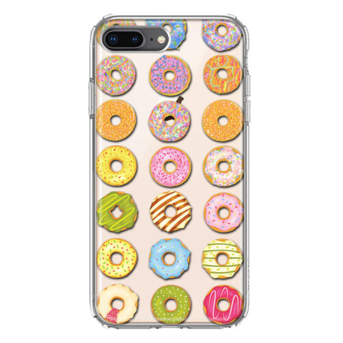 Mundaze Case for Apple iPhone 6/7/8 Plus Cover Cute Donuts