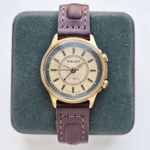 Vintage soviet watch POLJOT SIGNAL 18 jewels mechanical alarm MADE IN USSR - Picture 1 of 8