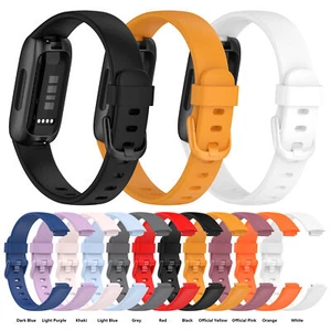 For Fitbit inspire3 Smartwatch Silicone Strap Replacement Sport Watch Band S/L - Picture 1 of 23